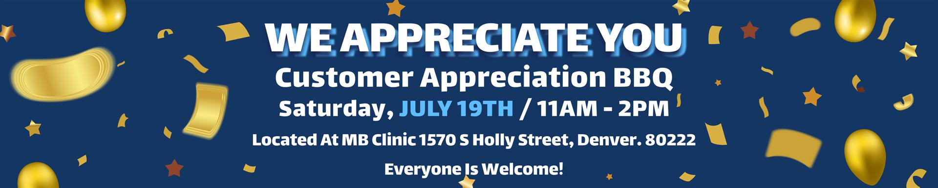 Saturday, July 19th from 11 am to 2 pm is Customer Appreciation Day | South Denver Automotive